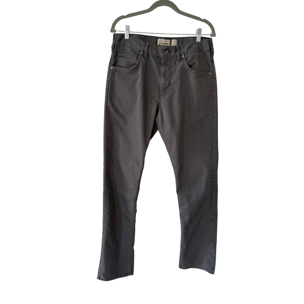 Patagonia men's straight leg jeans 32x32 grey denim twill